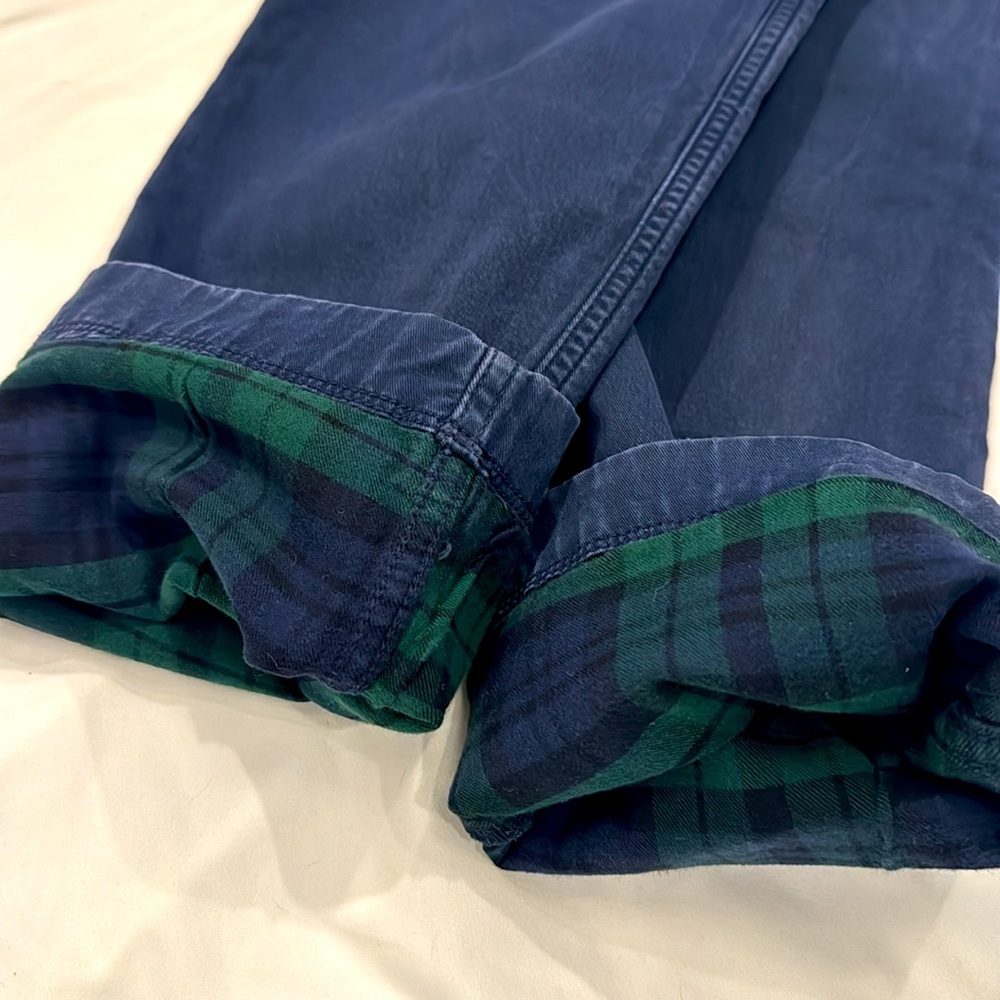 GAP flannel lined chinos 29x32